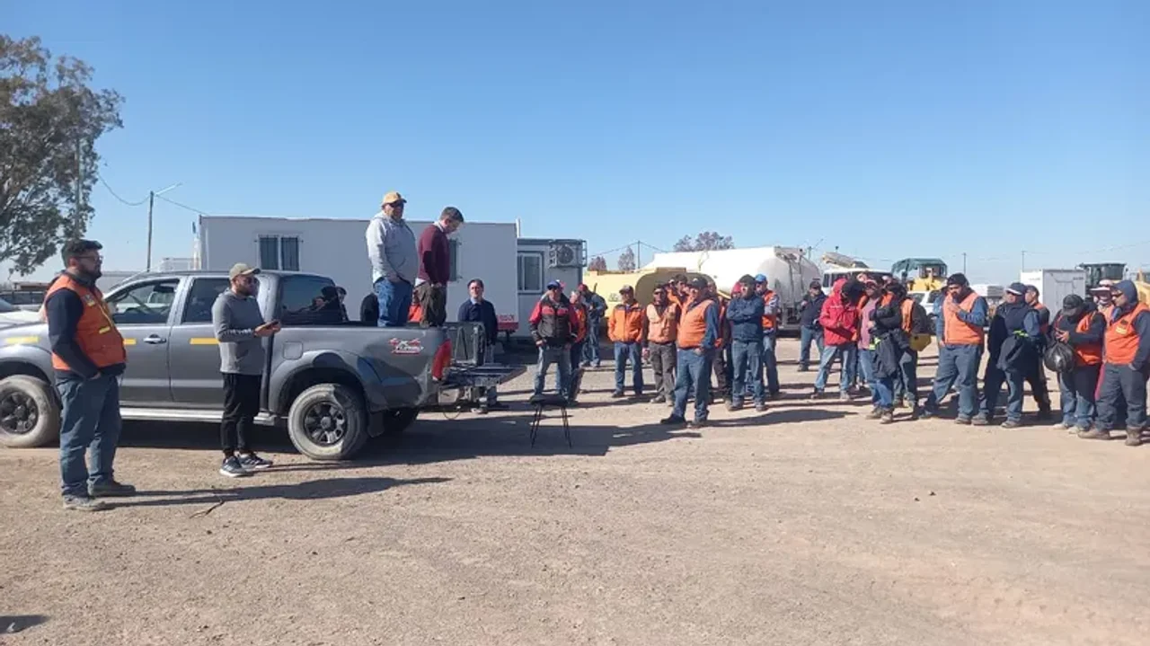 trabajadores ruta
