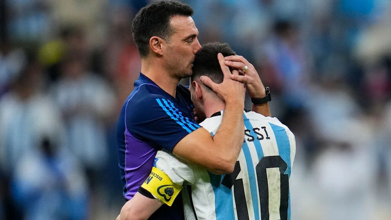 messi y scaloni